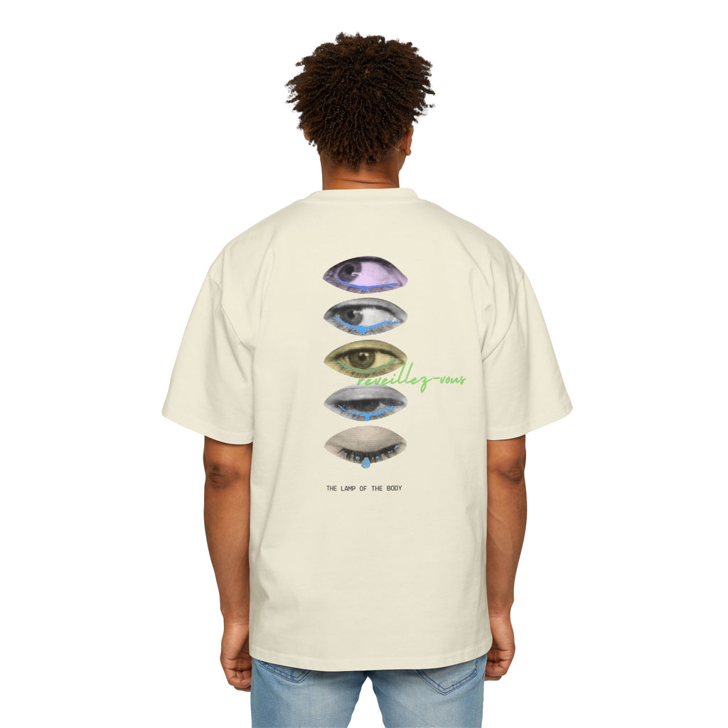 Protégé Graphic Tee — Retro Eye Print Oversized Men’s T‑Shirt