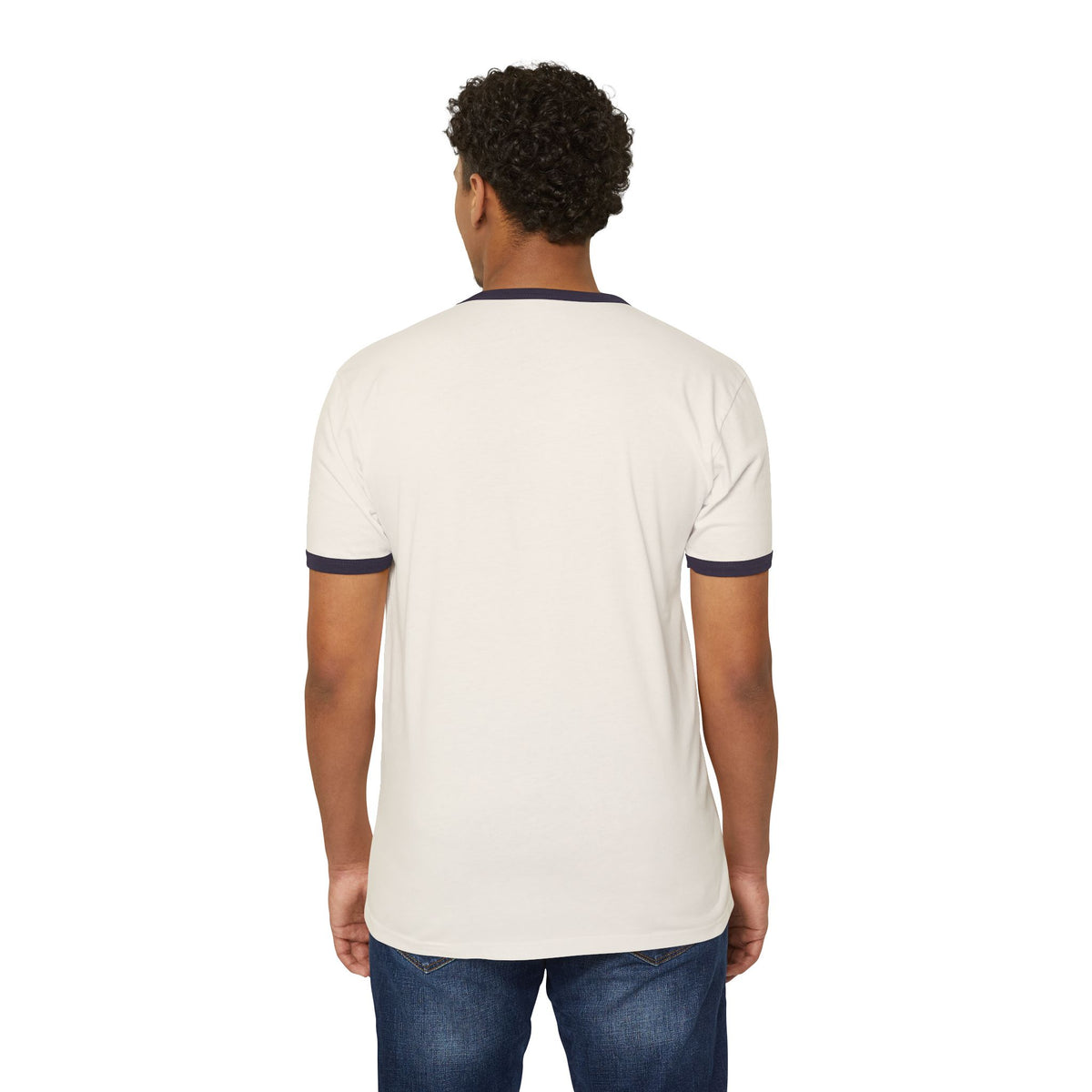 United Righteously Cotton Ringer T-Shirt (Navy)