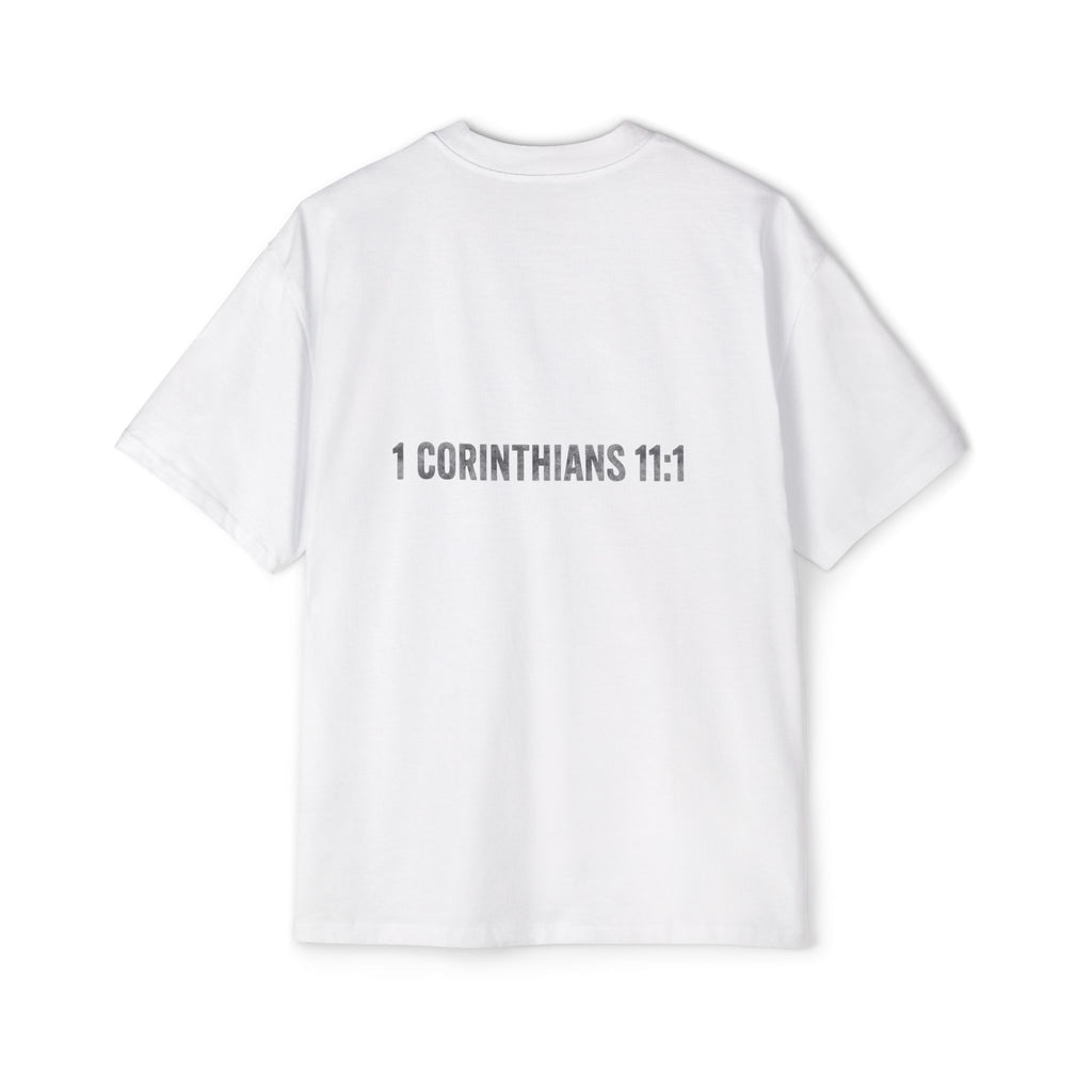 1 Corinthians 11:1 Heavy Oversized Tee