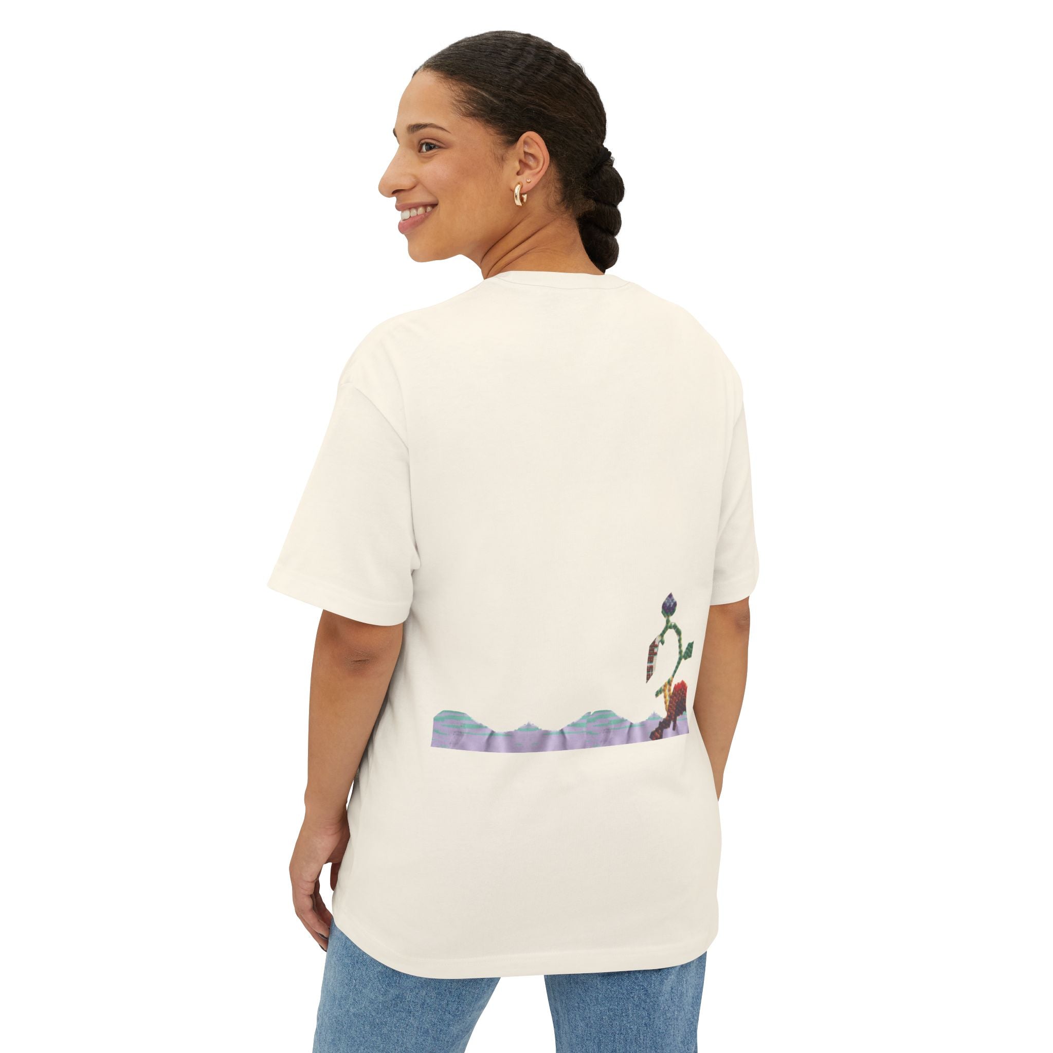 Graphic Tee — 'Life & Death Are In The Power Of...' Oversized Boxy T-Shirt Unisex