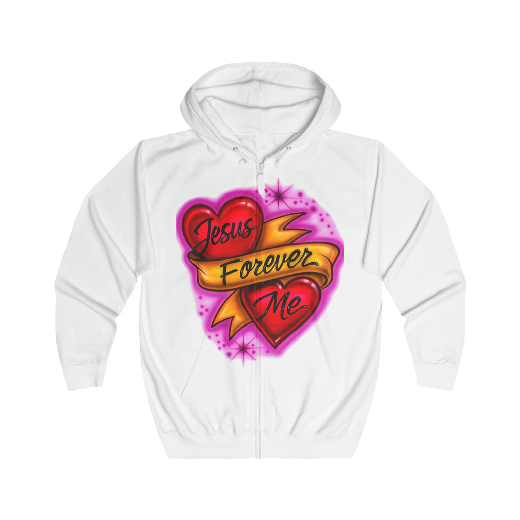 Jesus plus me forever -Zip Hoodie