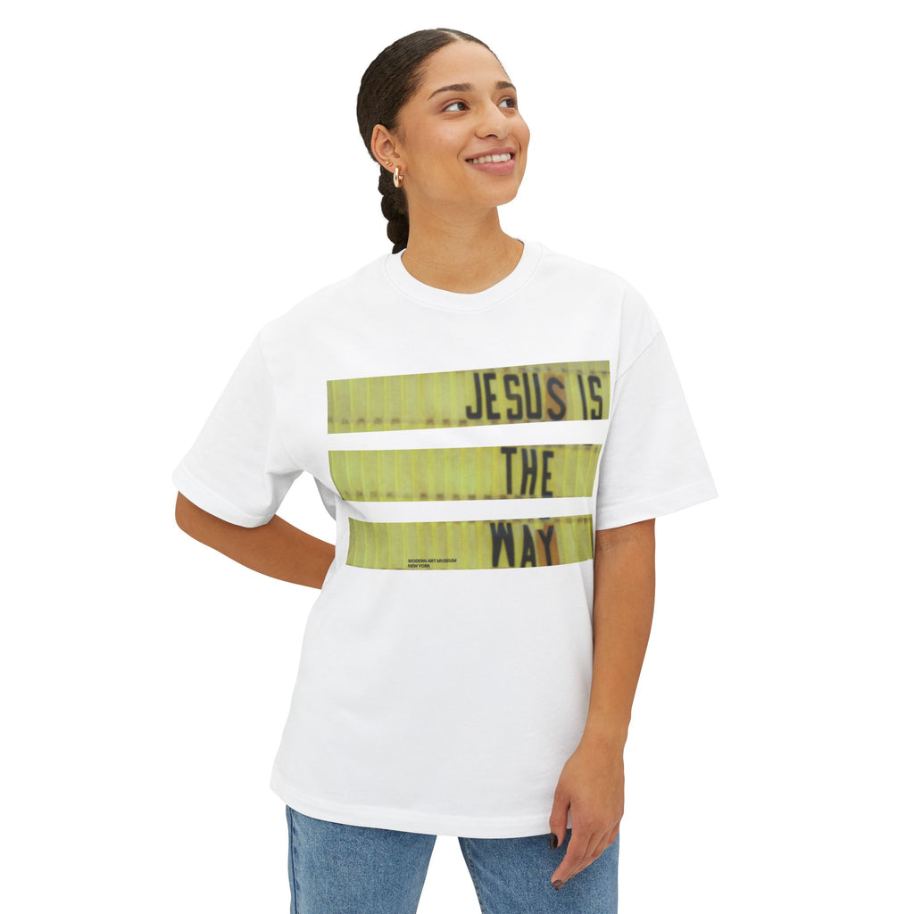 Jesus Is The Way Tee — Christian Graphic Boxy T‑Shirt