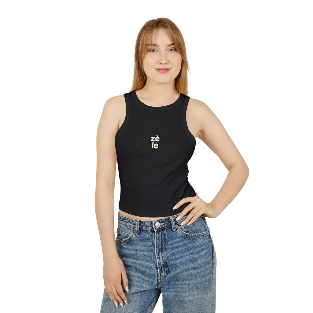 Zèle black Racer Tank Top Women