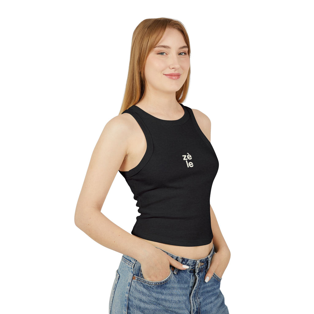 Zèle black Racer Tank Top Women