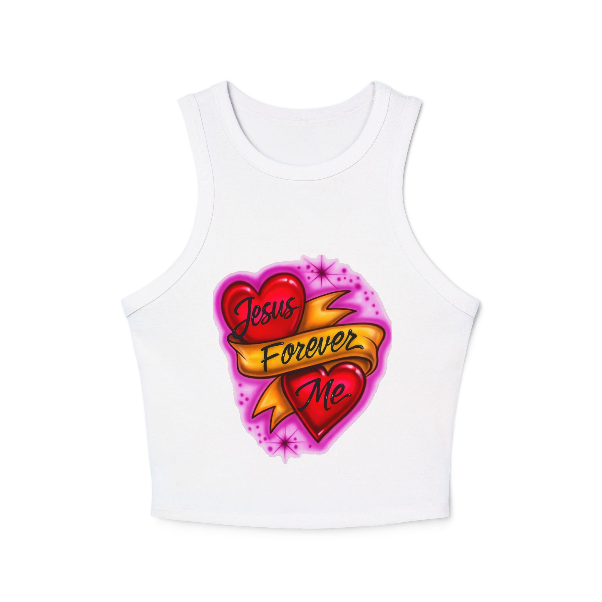 Jesus plus me forever - Rib Racer Tank Top