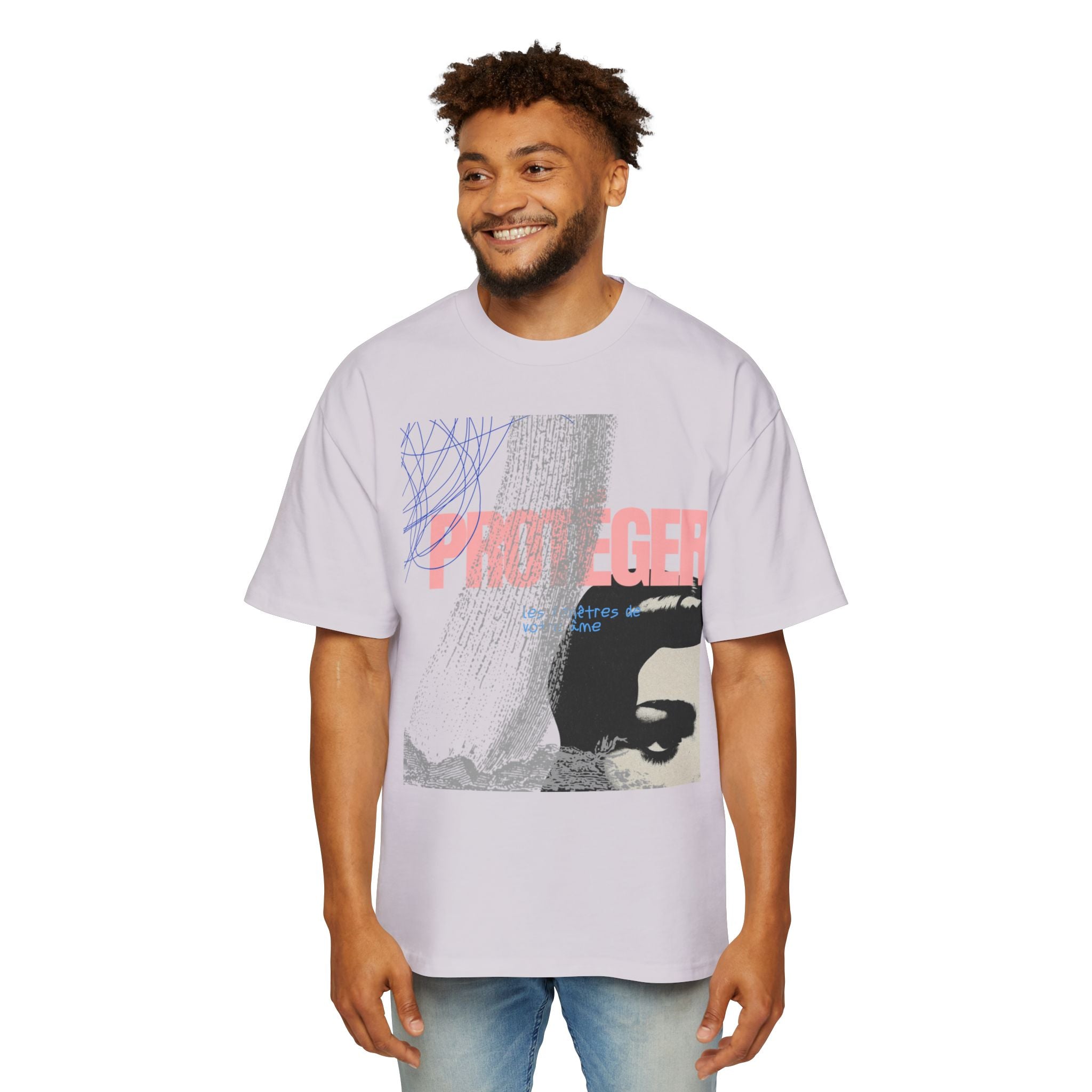 Protégé Graphic Tee — Retro Eye Print Oversized Men’s T‑Shirt