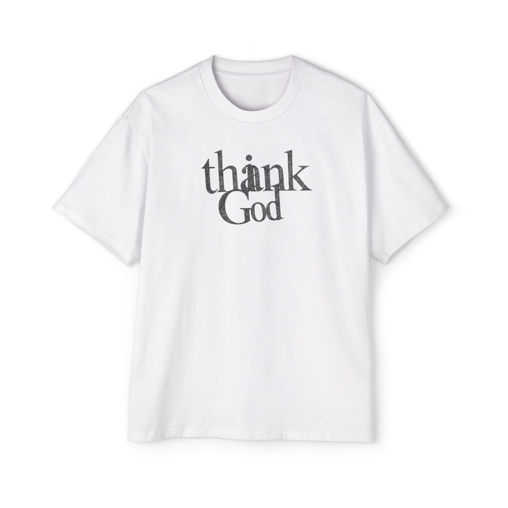 i thank God Unisex Heavy Oversized Tee