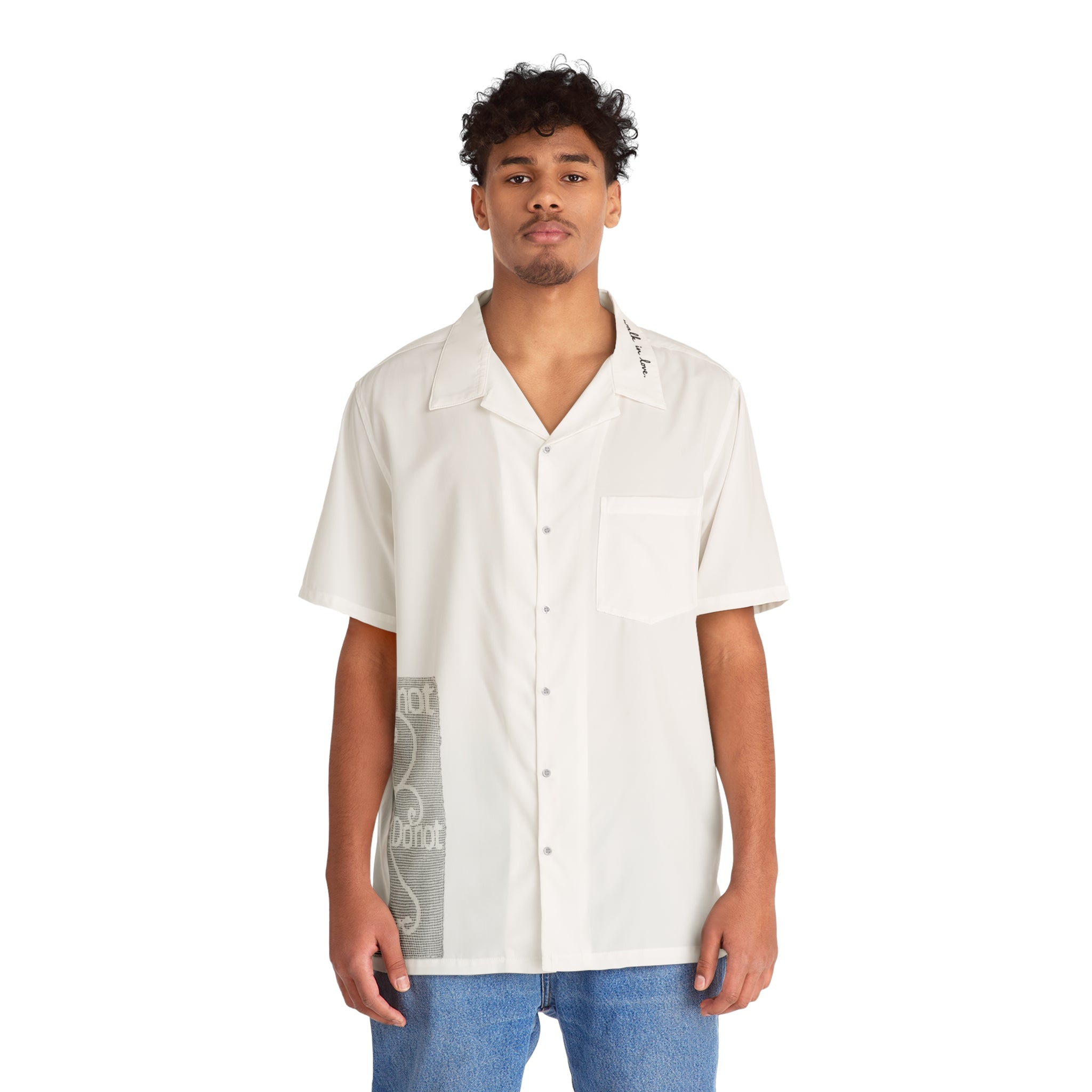 Walk in Love Men's Hawaiian Shirt