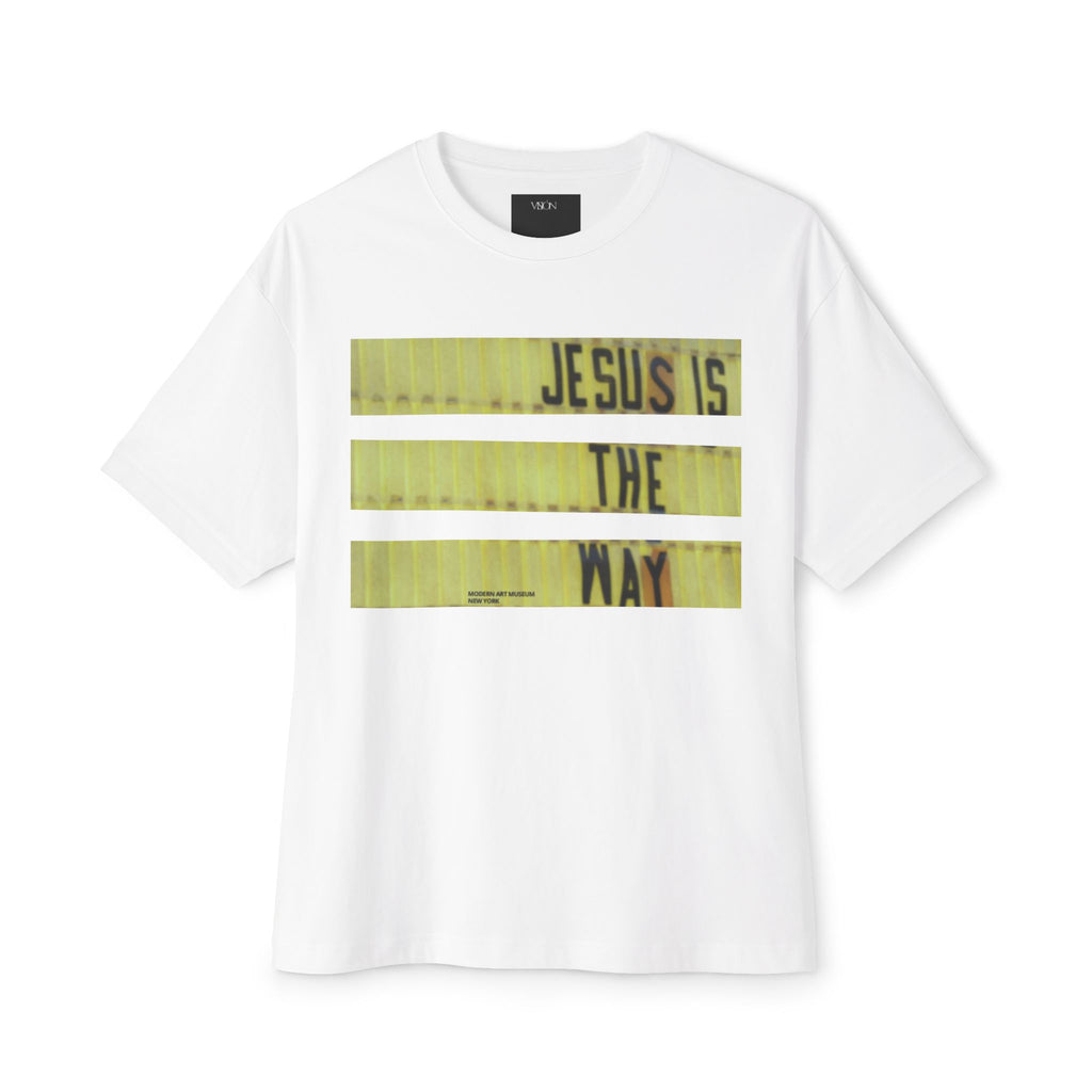 Jesus Is The Way Tee — Christian Graphic Boxy T‑Shirt