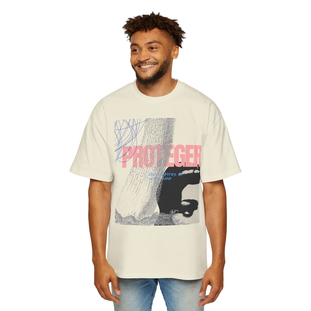 Protégé Graphic Tee — Retro Eye Print Oversized Men’s T‑Shirt