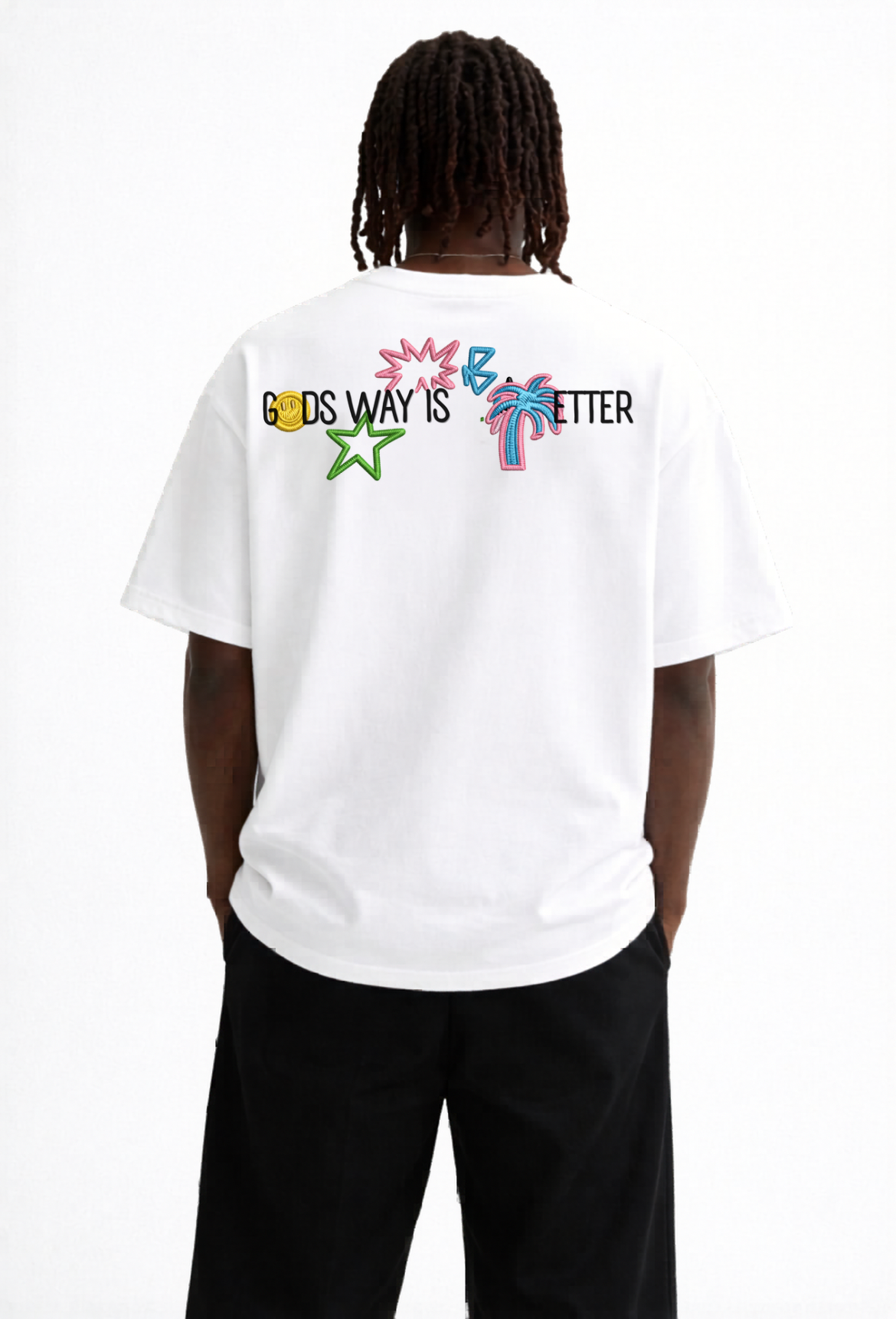 Gods way is better Men's Heavy Oversized Tee