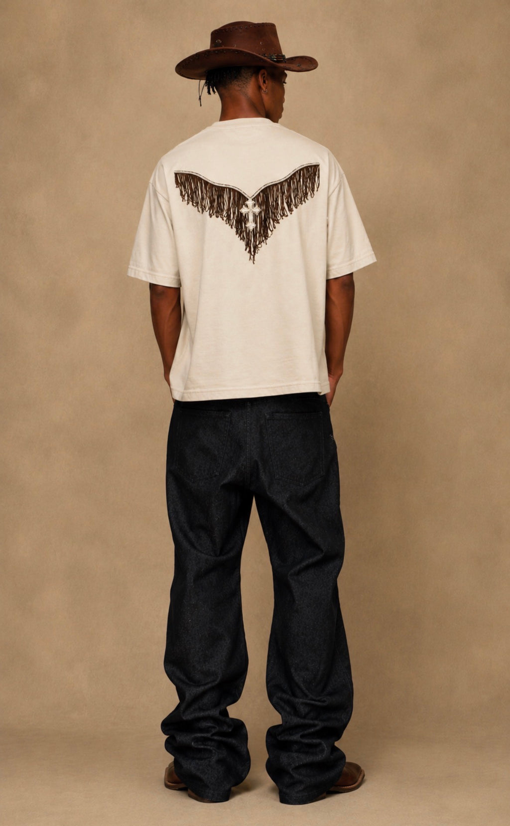 The Cross , western style Men's Box Tee