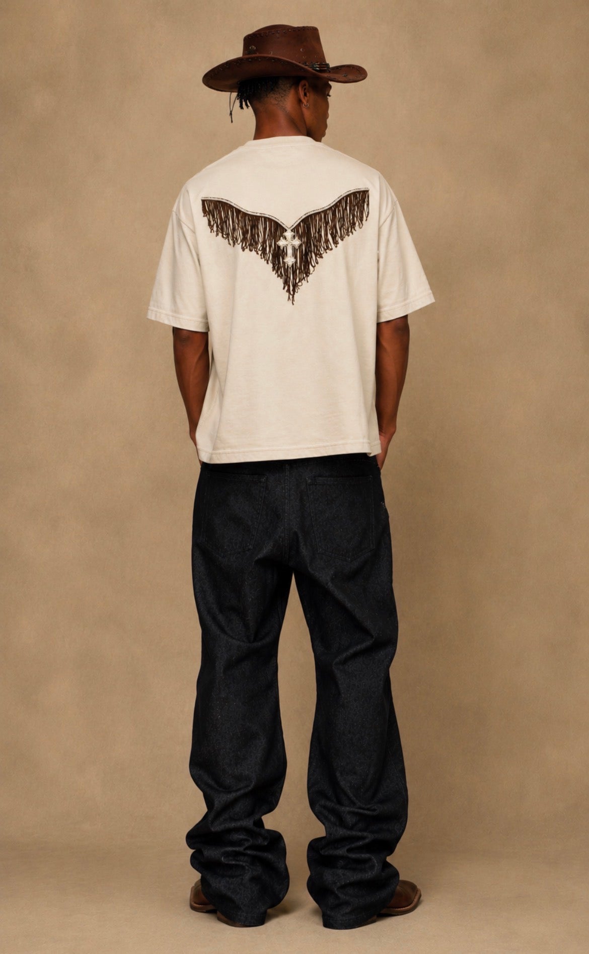 The Cross , western style Men's Box Tee