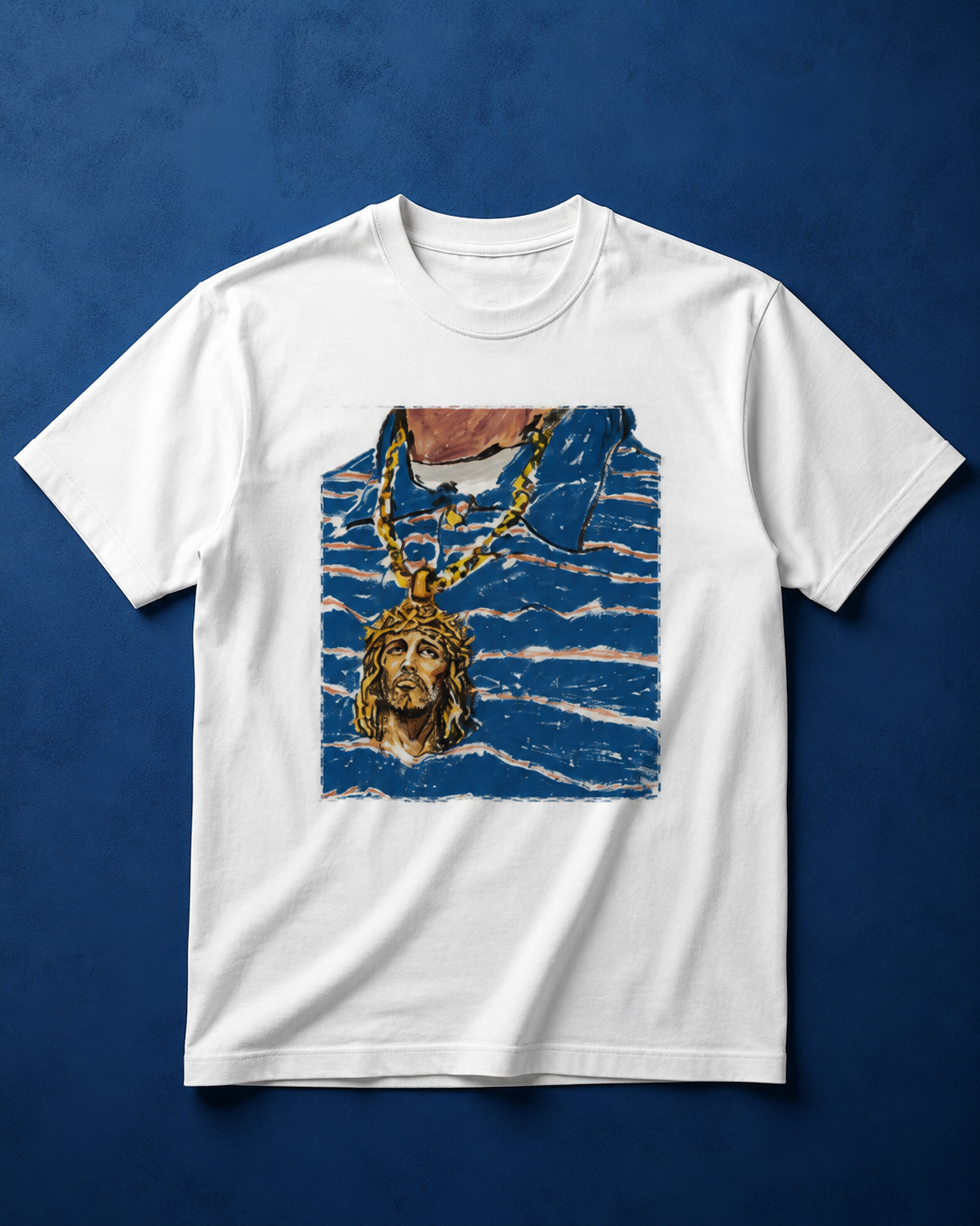 Jesus Necklace  Heavyweight T-Shirt