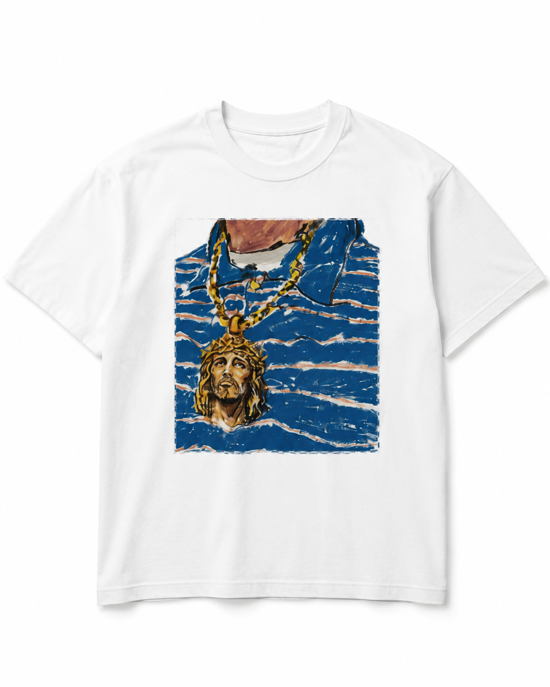 Jesus Necklace  Heavyweight T-Shirt