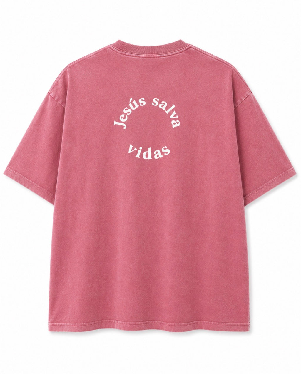 Jesús Salva Vidas Unisex Max Heavyweight Garment-Dyed T-Shirt Red