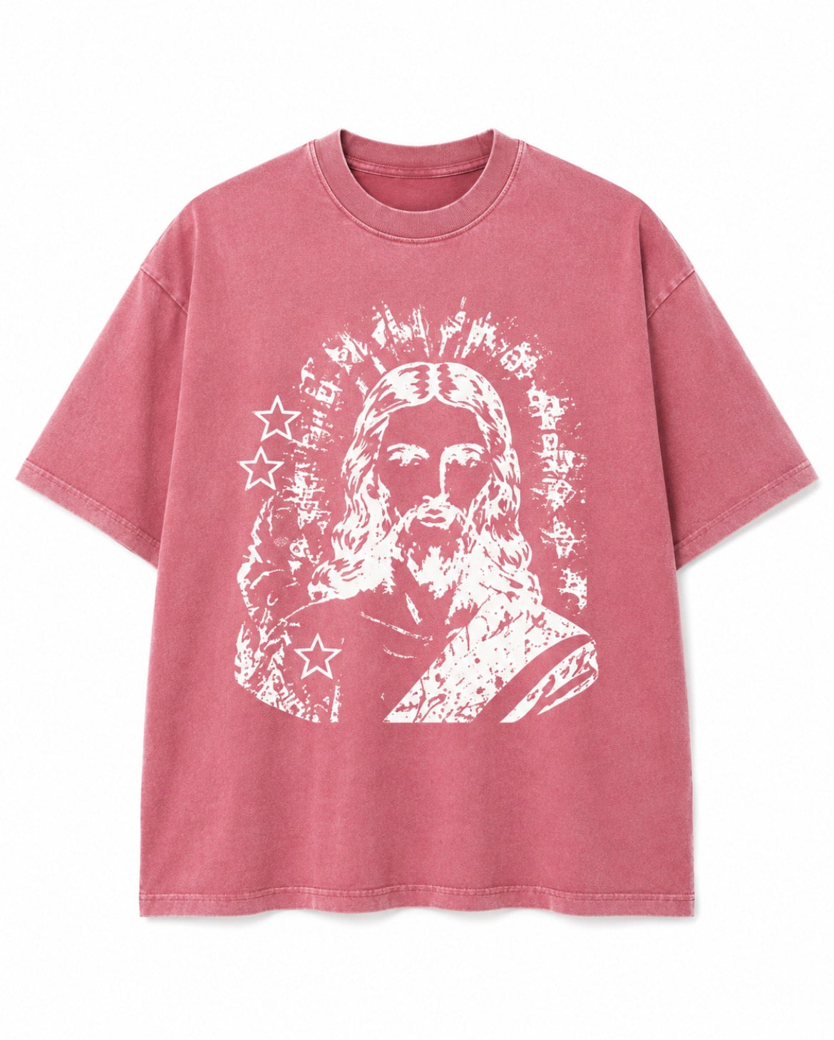 Jesús Salva Vidas Unisex Max Heavyweight Garment-Dyed T-Shirt Red