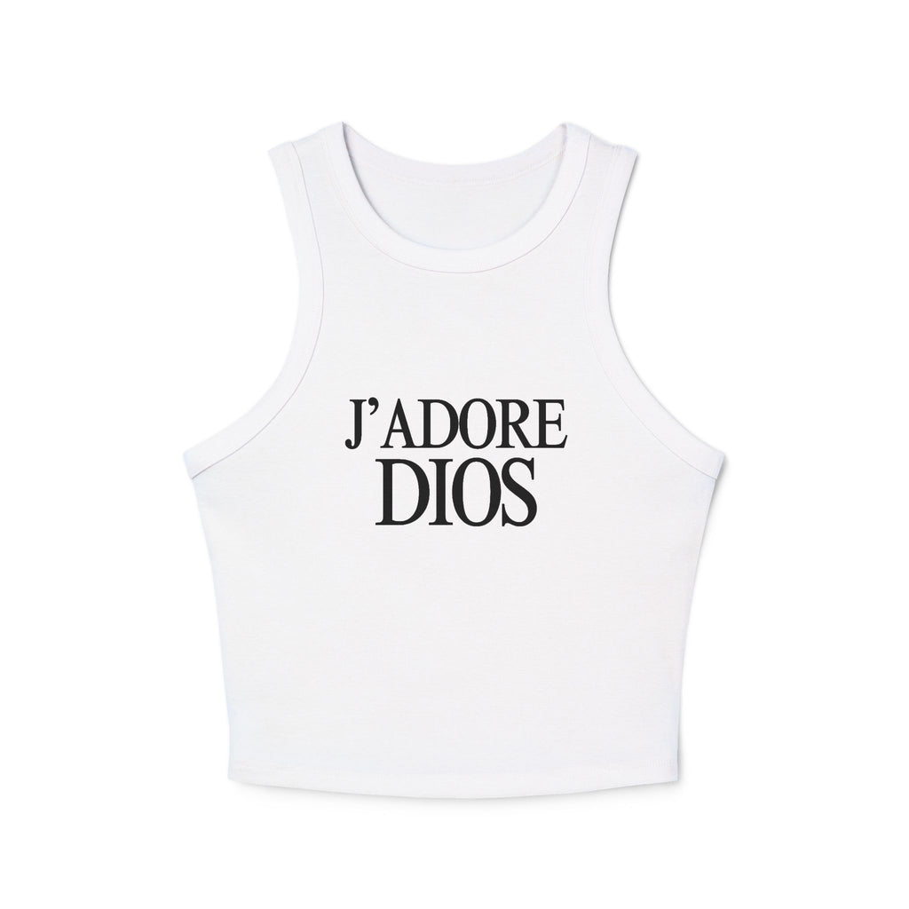 J’adore Dios Racer Tank- White & Black