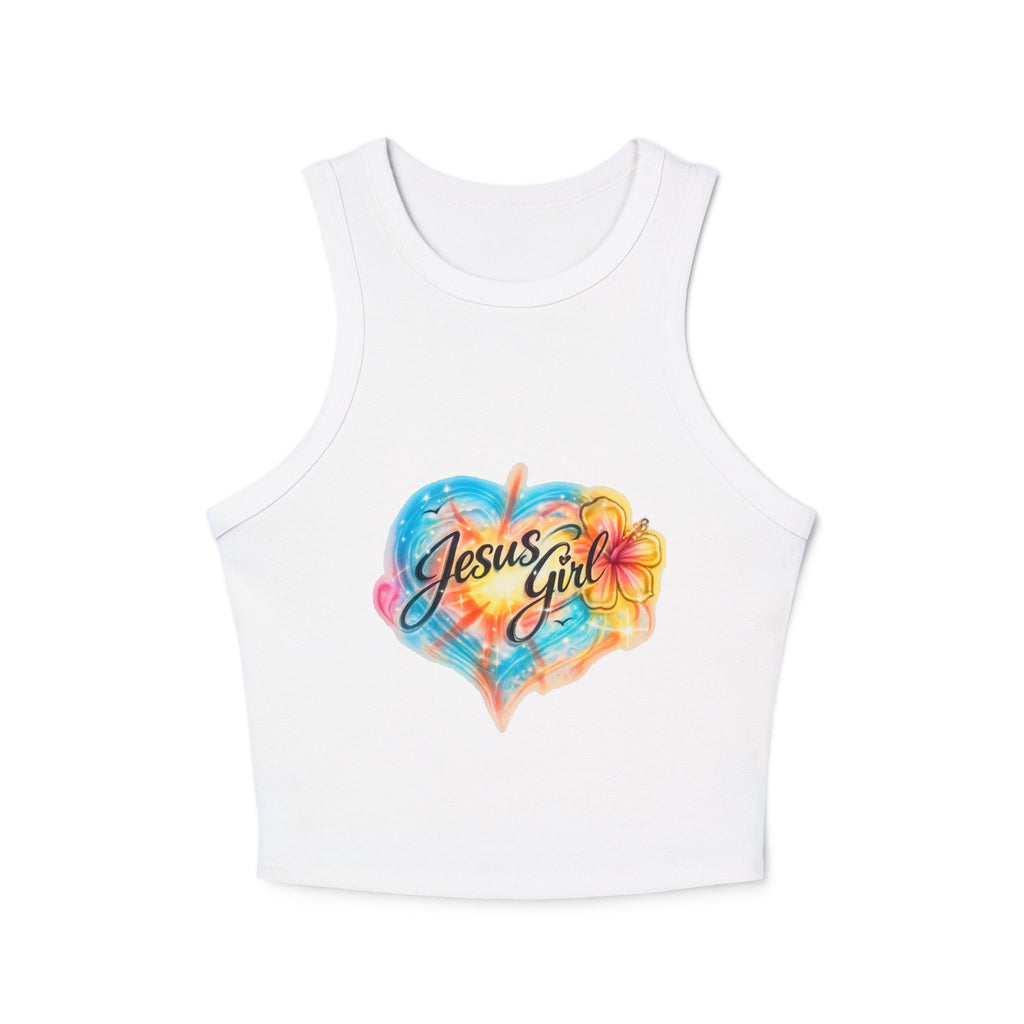 Jesus Girl Women's Micro Rib Racer Tank Top