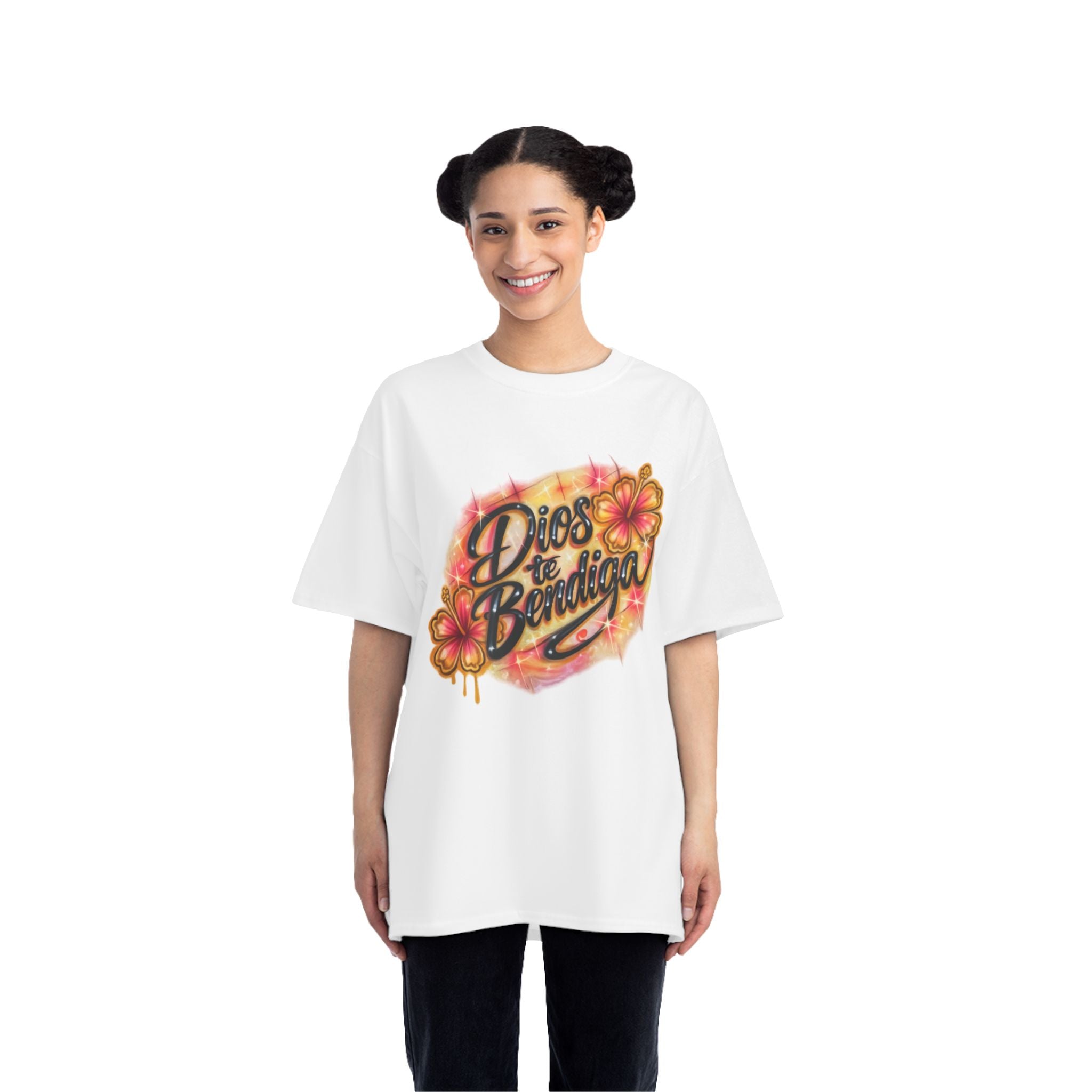 Dios te bendiga floral Women T-Shirt