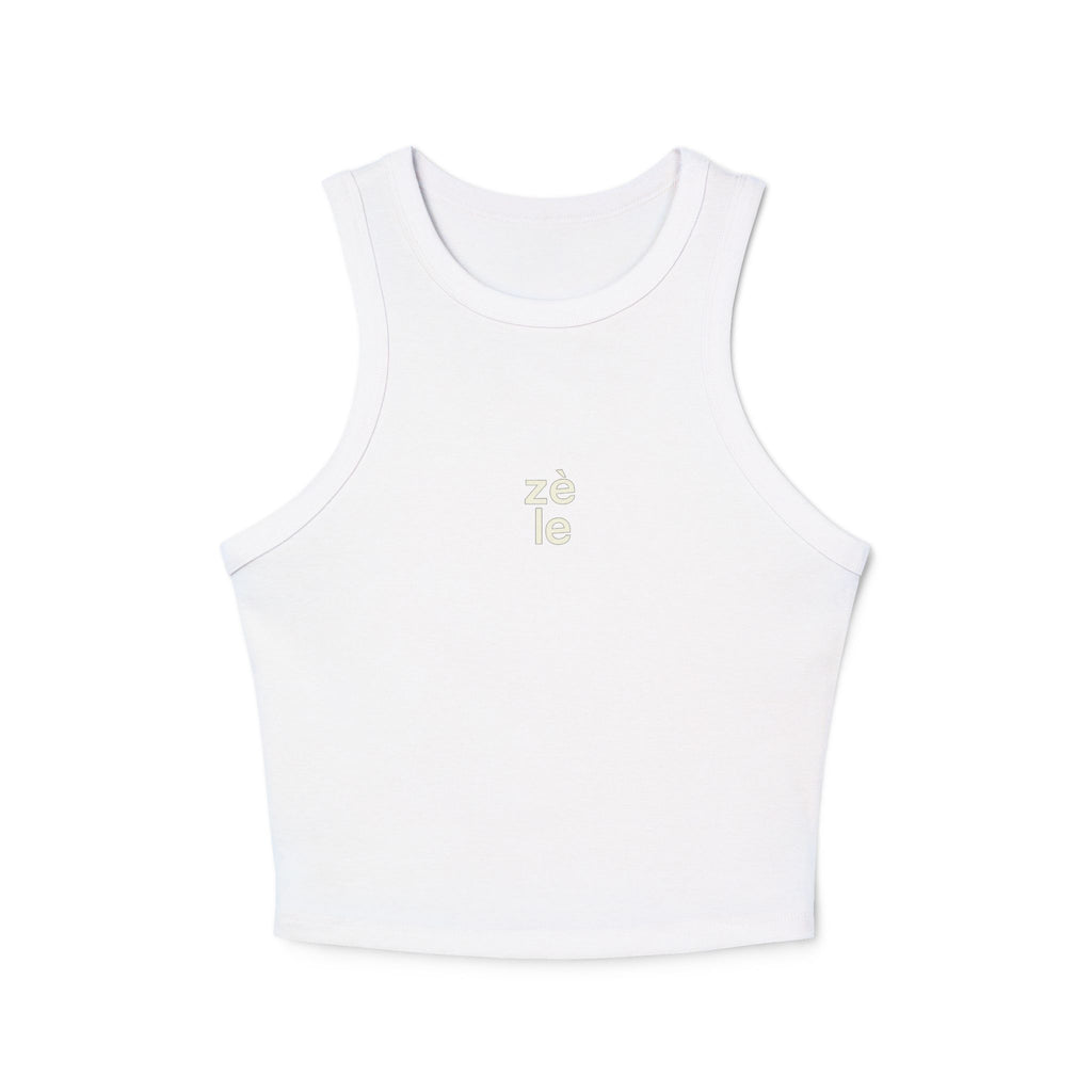 Zèle white Racer Tank Top Women