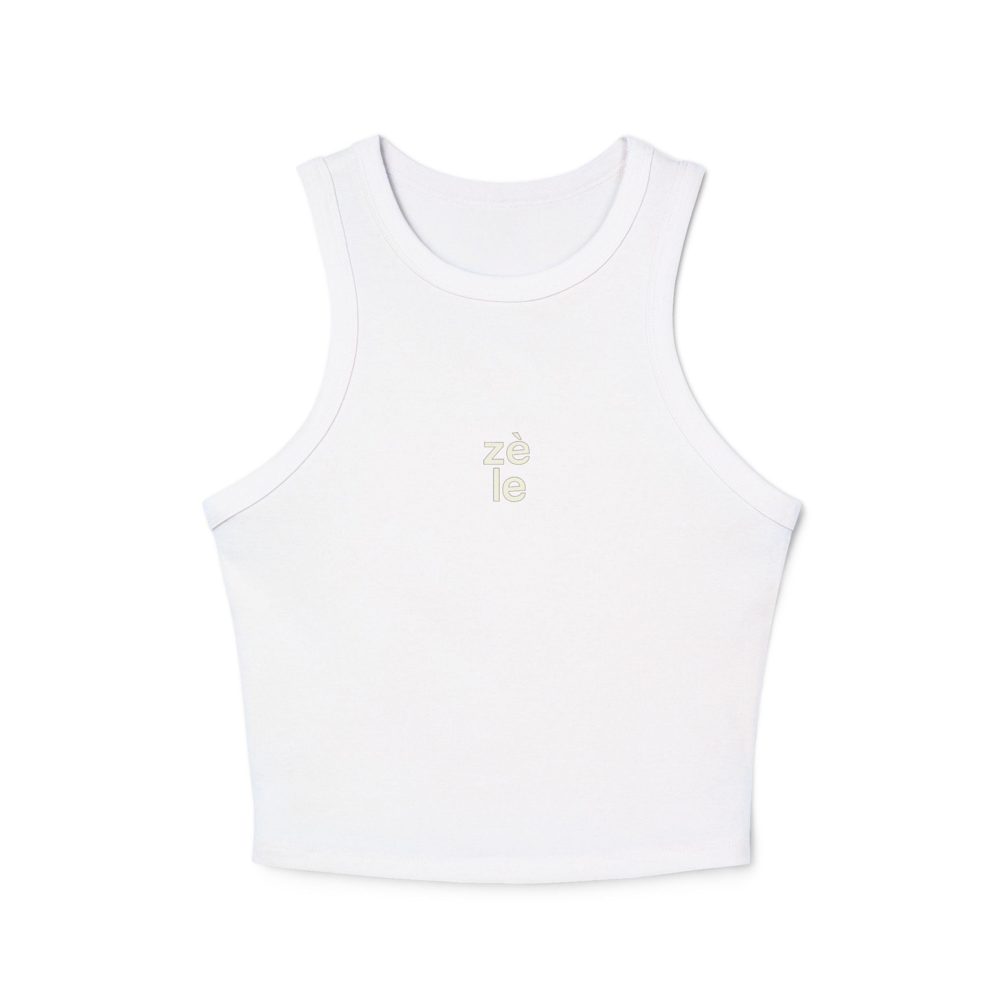 Zèle white Racer Tank Top Women