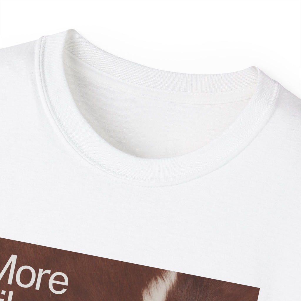 More Like Jesus T‑Shirt —  Graphic Tee with Abstract Calf Print