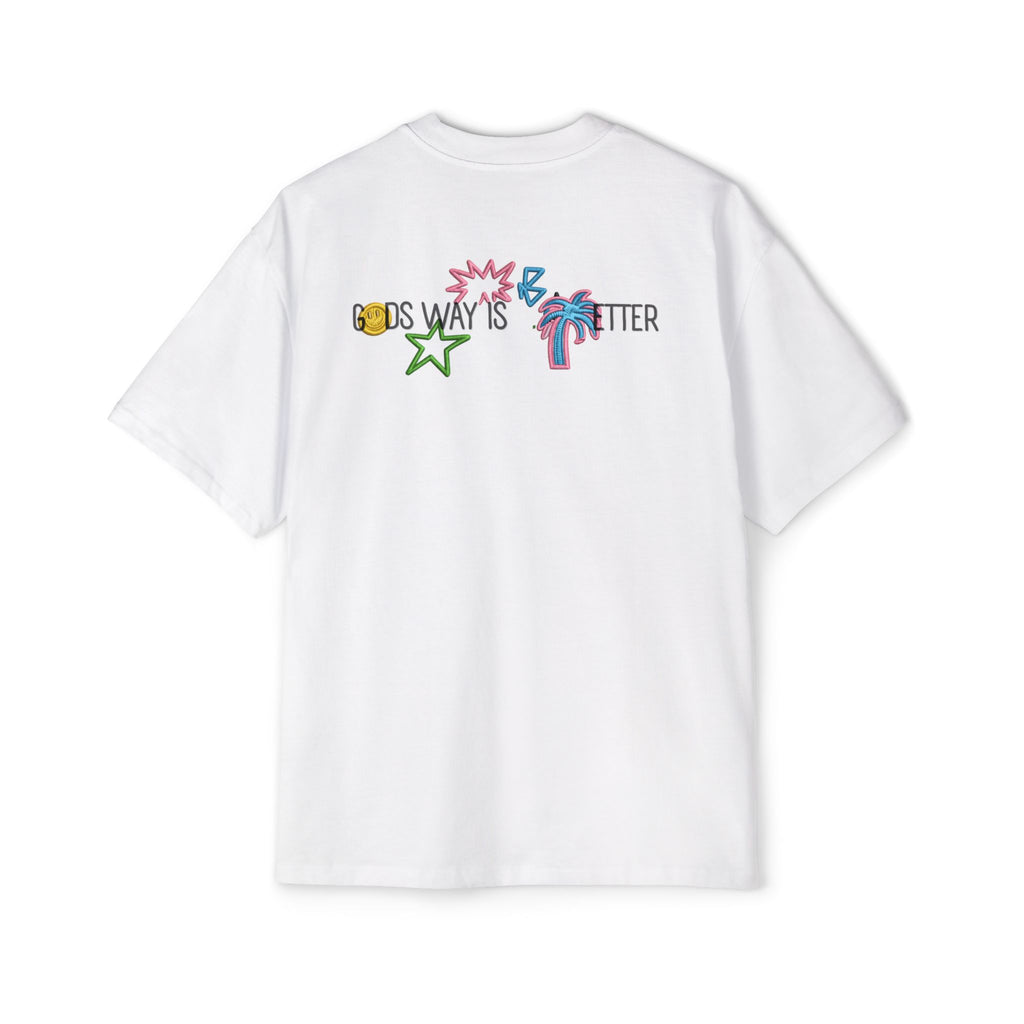 Gods way is better Men's Heavy Oversized Tee