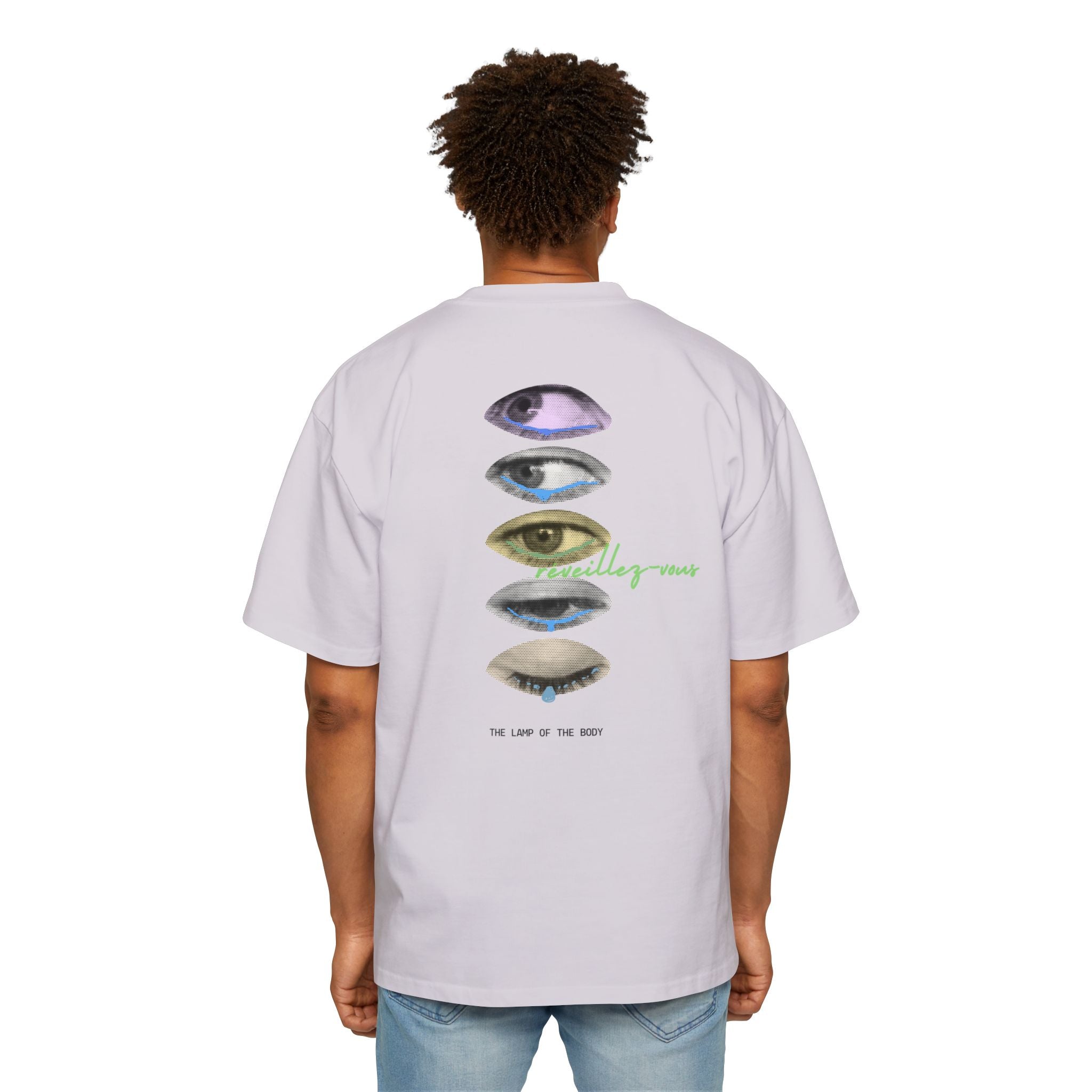 Protégé Graphic Tee — Retro Eye Print Oversized Men’s T‑Shirt