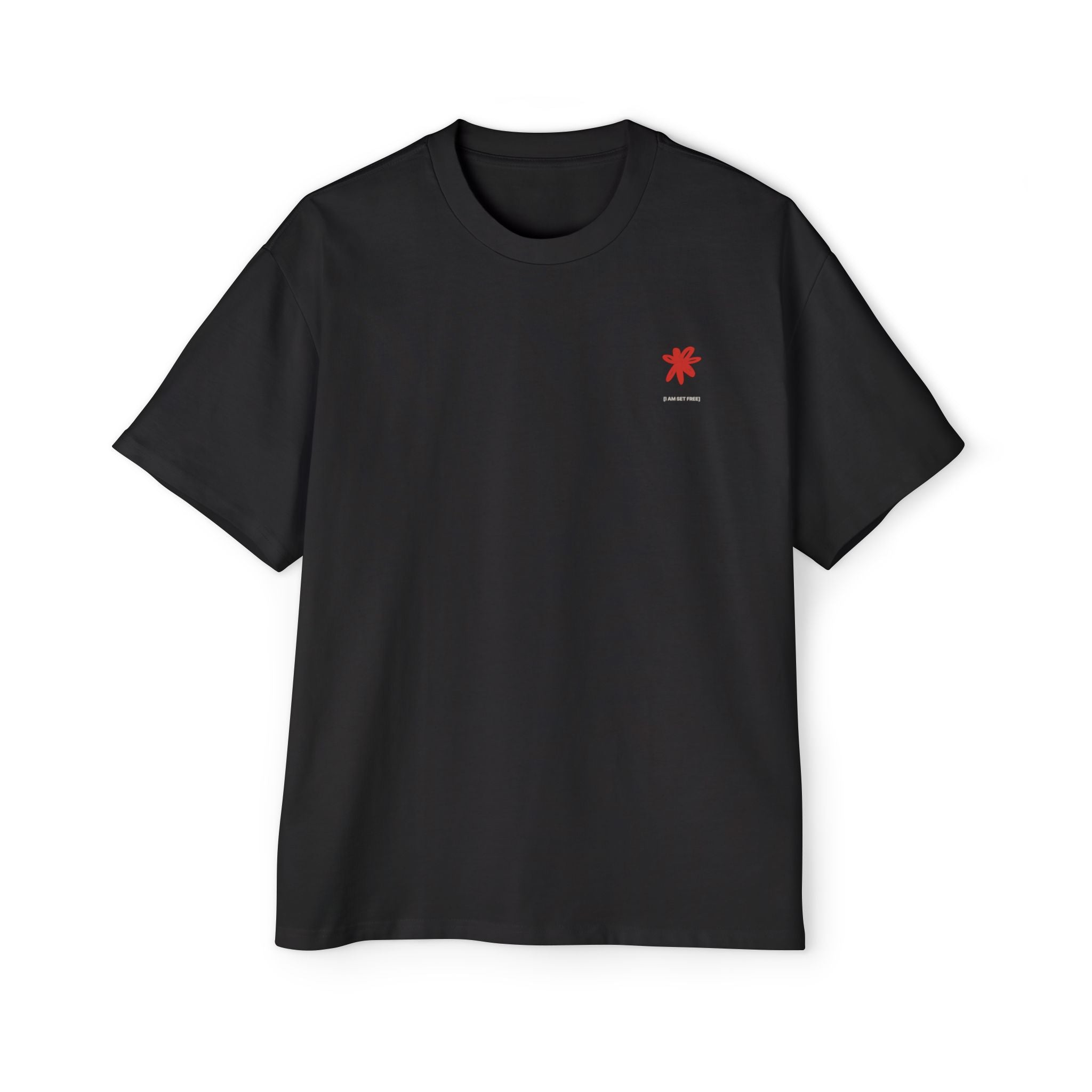 Men's Heavy Oversized Tee Spanish Fija tus ojos en Jesús