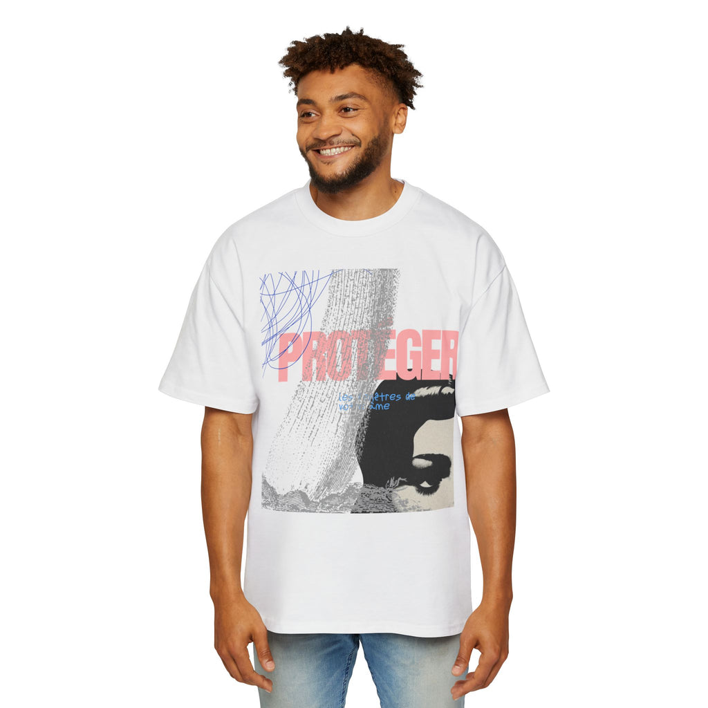 Protégé Graphic Tee — Retro Eye Print Oversized Men’s T‑Shirt