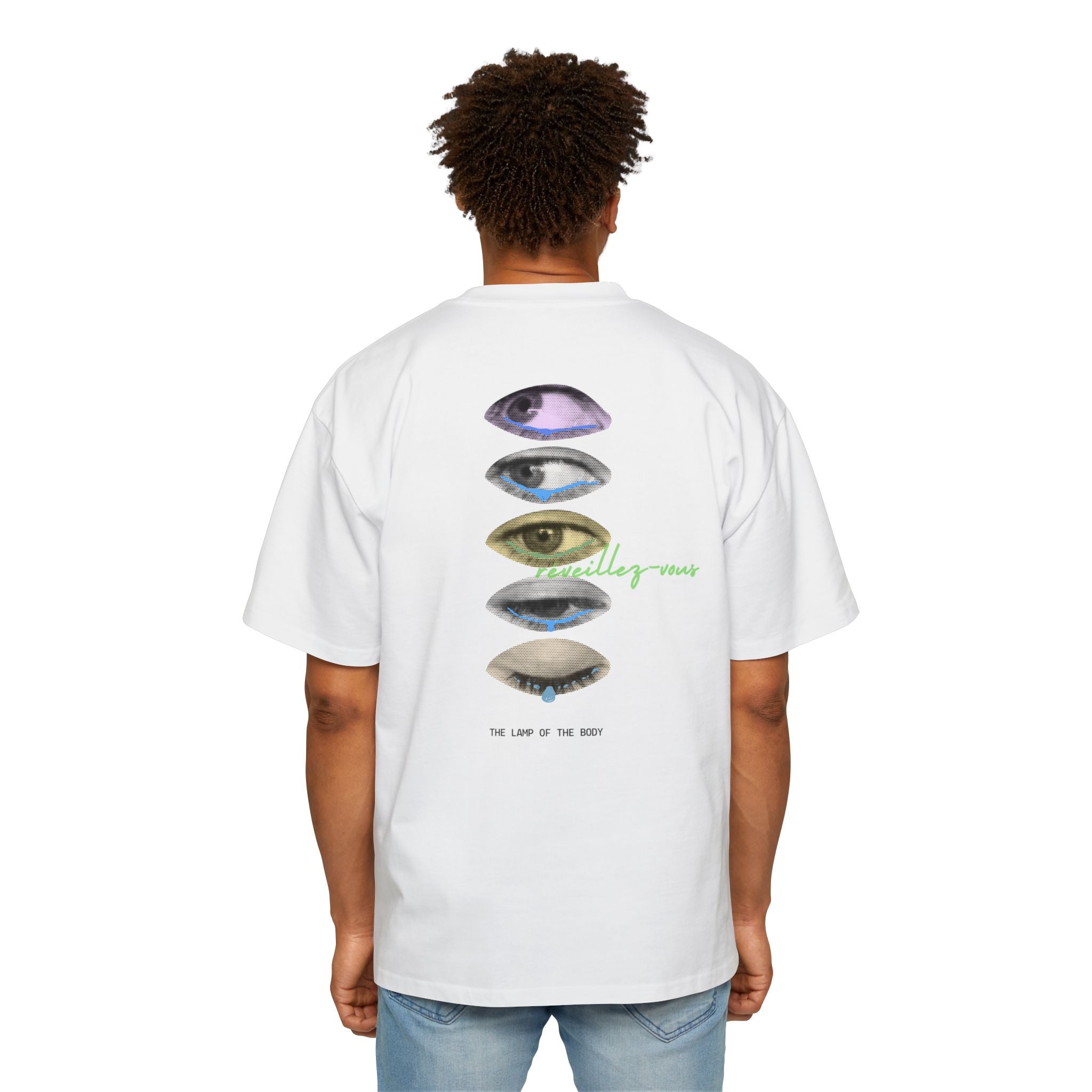 Protégé Graphic Tee — Retro Eye Print Oversized Men’s T‑Shirt